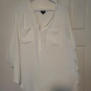 Torrid Classic White Blouse